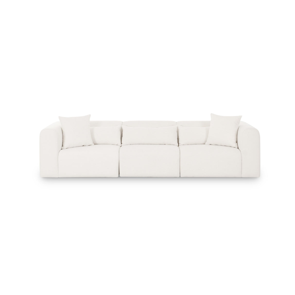 TOV Tarra Cream Chenille Modular Sofa