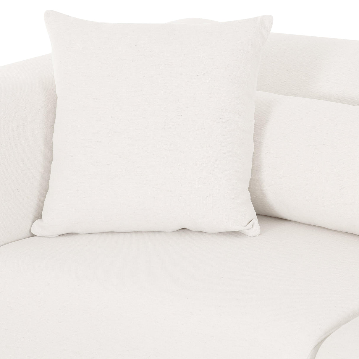 TOV Tarra 86" Cream Performance Chenille Modular Loveseat