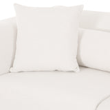 TOV Tarra 86" Cream Performance Chenille Modular Loveseat