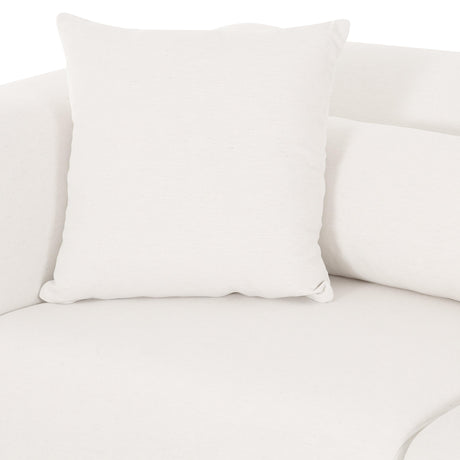 TOV Tarra 86" Cream Performance Chenille Modular Loveseat