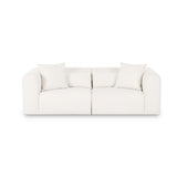 TOV Tarra Cream Chenille Modular Loveseat