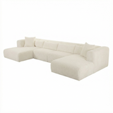 TOV Tarra 4-Piece Fluffy Oversized Performance Corduroy Modular U-Sectional