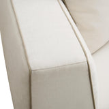 TOV Tristine 96" Cream Contract-Grade Linen Sofa