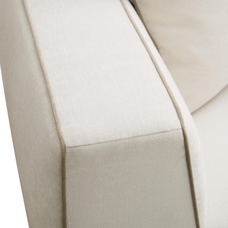 TOV Tristine 96" Cream Contract-Grade Linen Sofa
