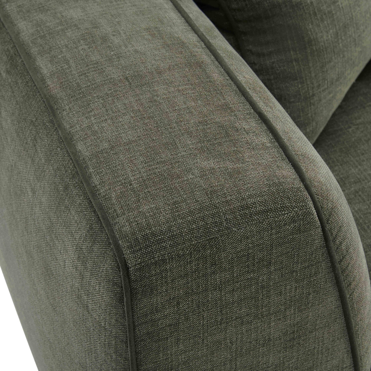 TOV Tristine 96" Olive Green Upcycled Performance Basketweave Sofa