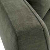 TOV Tristine 96" Olive Green Upcycled Performance Basketweave Sofa