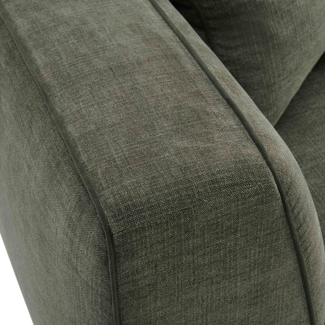 TOV Tristine 96" Olive Green Upcycled Performance Basketweave Sofa