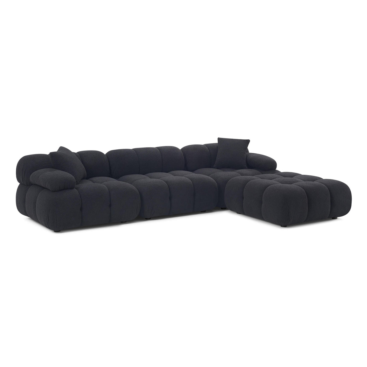 TOV Calliope 4-Piece Performance Vegan Shearling Modular Sectional