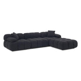 TOV Calliope 4-Piece Performance Vegan Shearling Modular Sectional