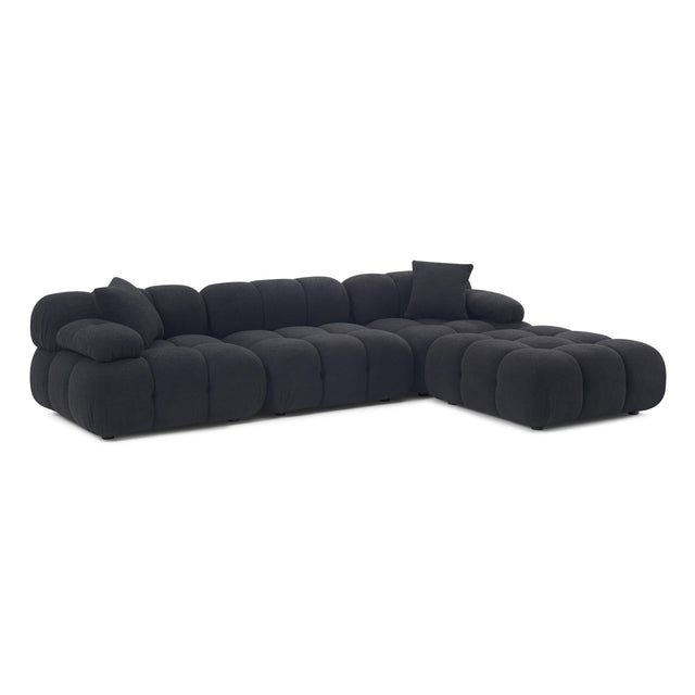 TOV Calliope 4-Piece Performance Vegan Shearling Modular Sectional