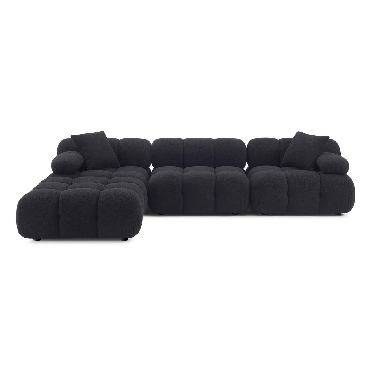 TOV Calliope 4-Piece Performance Vegan Shearling Modular Sectional