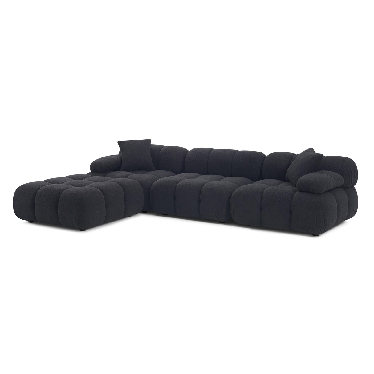 TOV Calliope 4-Piece Performance Vegan Shearling Modular Sectional
