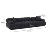 TOV Calliope 118" Performance Vegan Shearling Modular Sofa