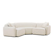 TOV Travie 3-Piece Sand Upcycled Performance Linen Modular L-Sectional