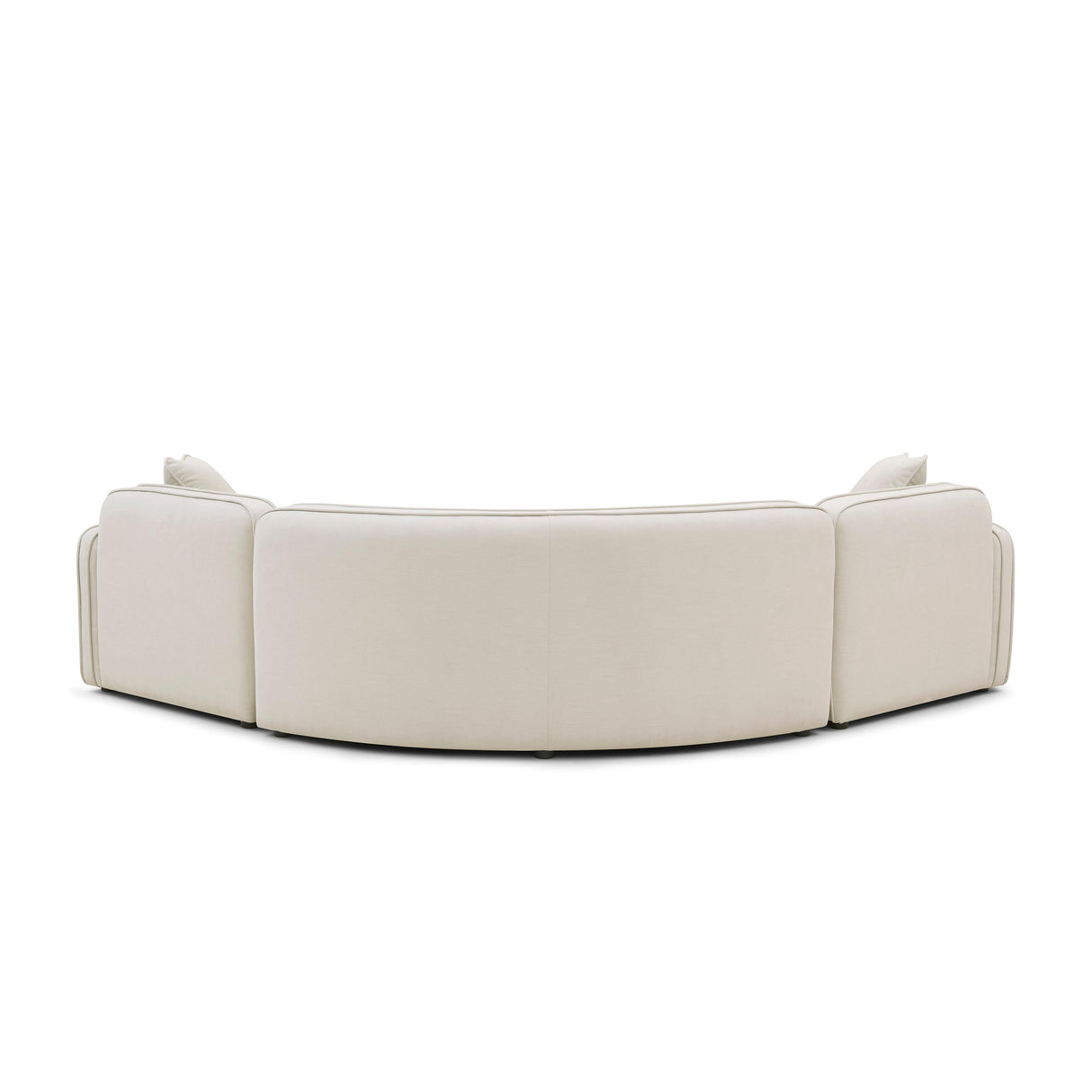 TOV Travie 3-Piece Sand Upcycled Performance Linen Modular L-Sectional