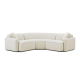 TOV Travie 3-Piece Sand Upcycled Linen Modular L-Sectional