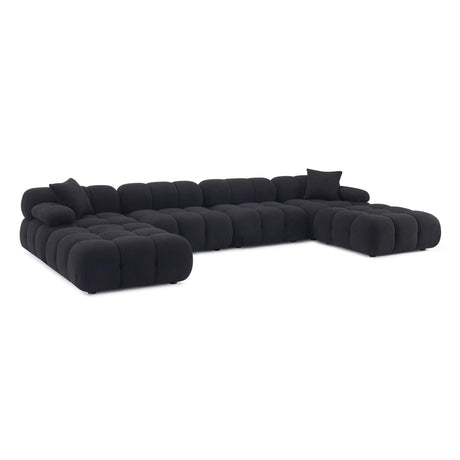 TOV Calliope 6-piece Performance Vegan Shearling Modular U-Sectional