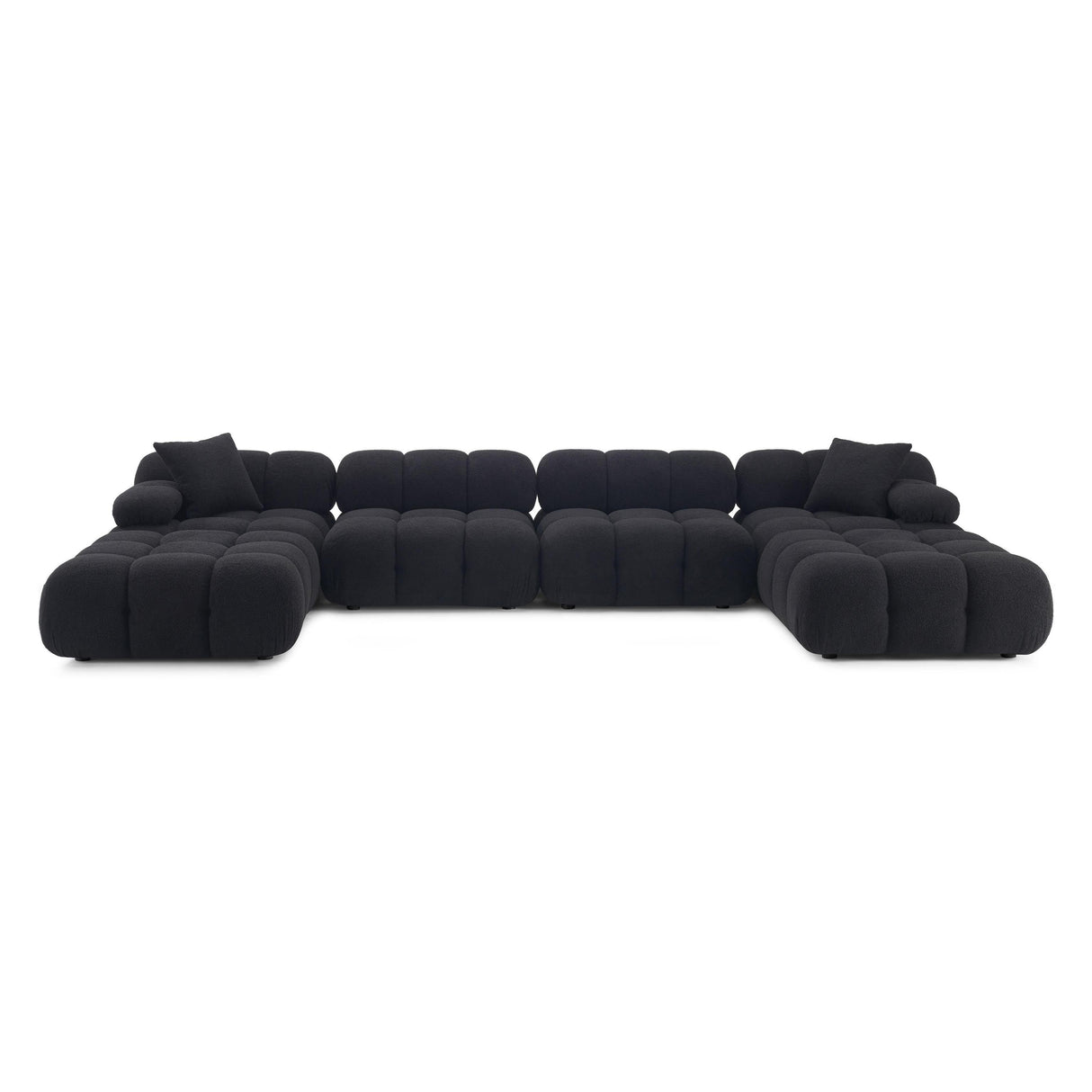 TOV Calliope 6-piece Performance Vegan Shearling Modular U-Sectional