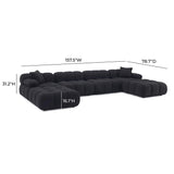 TOV Calliope 6-piece Performance Vegan Shearling Modular U-Sectional