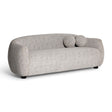TOV Judy 80" Black and White Woven Performance Fabric Sofa