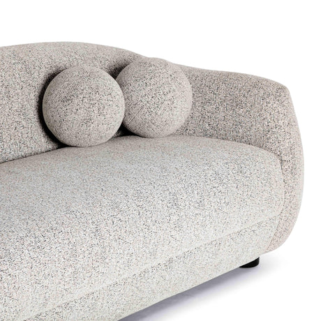 TOV Judy 80" Black and White Woven Performance Fabric Sofa