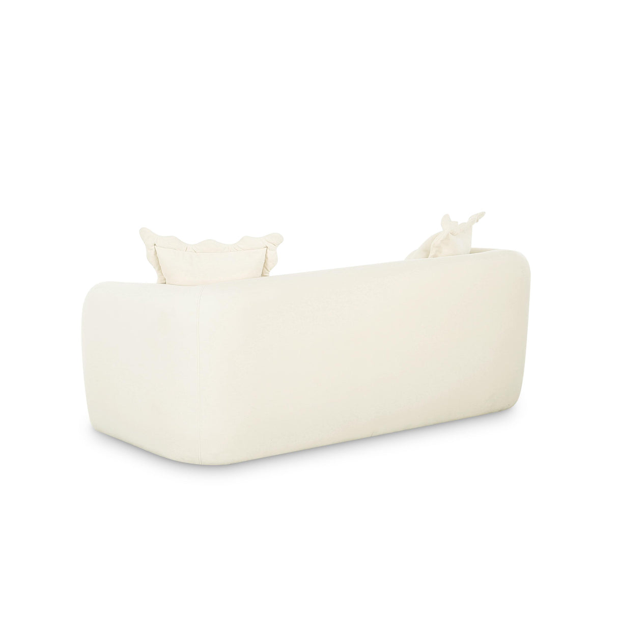 TOV Lou Cream Performance Velvet Loveseat