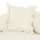 TOV Lou Cream Performance Velvet Loveseat