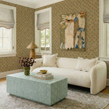 TOV Lou Cream Performance Velvet Sofa
