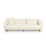 TOV Lou Cream Performance Velvet Sofa