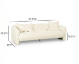TOV Lou 91" Performance Velvet Sofa