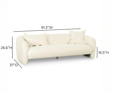 TOV Lou 91" Performance Velvet Sofa