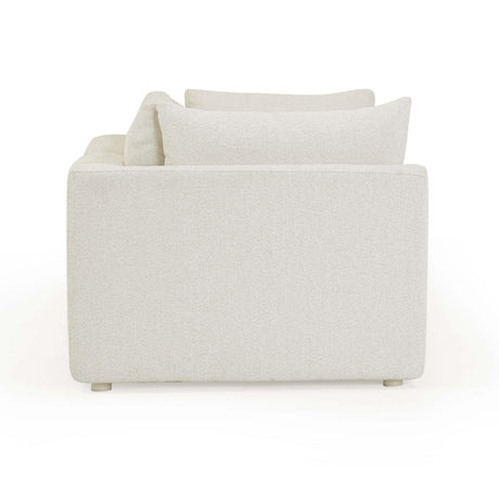 TOV Hangover 81" Cream Performance Fabric Outdoor Modular Loveseat