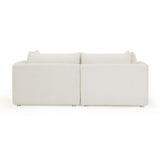 TOV Hangover 81" Cream Performance Fabric Outdoor Modular Loveseat
