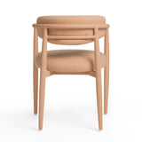 TOV Annika Textured Contract-Grade Fabric Outdoor Dining Arm Chair