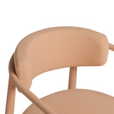 TOV Annika Textured Contract-Grade Fabric Outdoor Dining Arm Chair