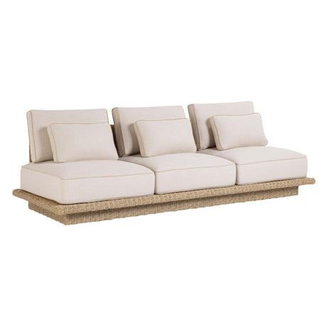 TOV Mora Cream Outdoor Sofa 96"
