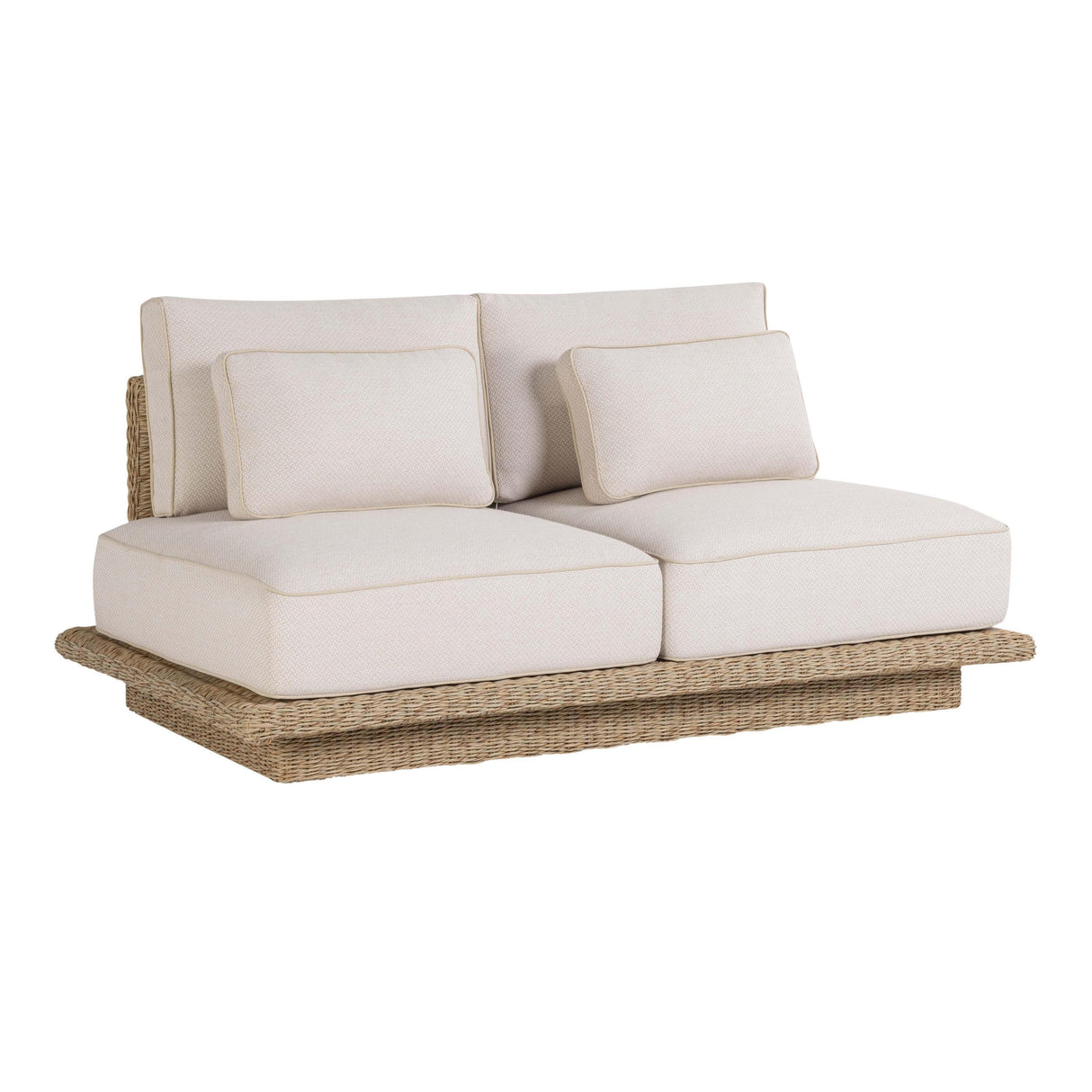 TOV Mora Cream Outdoor Sofa 65"