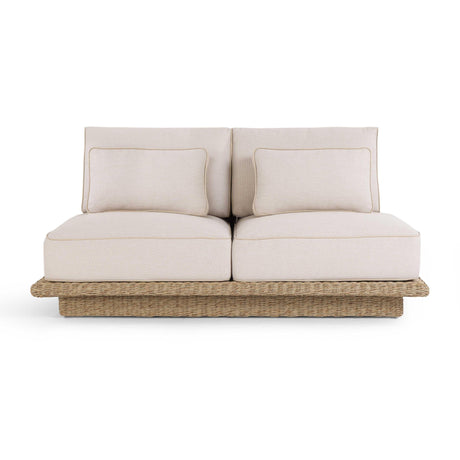 TOV Mora Cream Outdoor Sofa 65"
