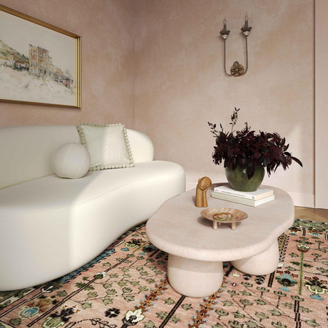 TOV Rahul 59" Cream Coffee Table