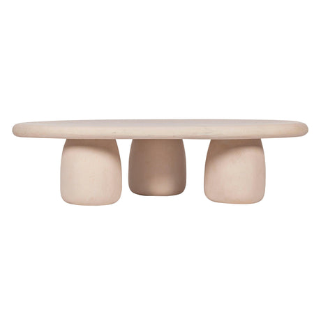 TOV Rahul 59" Cream Coffee Table