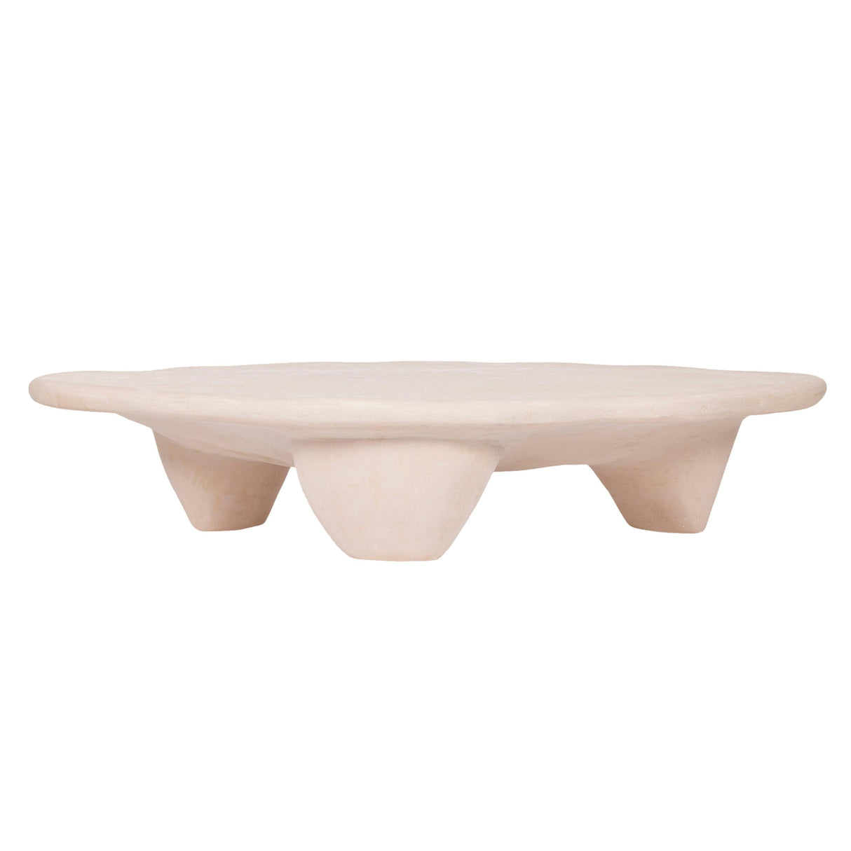 TOV Athen 57" Nude Faux Stone Coffee Table