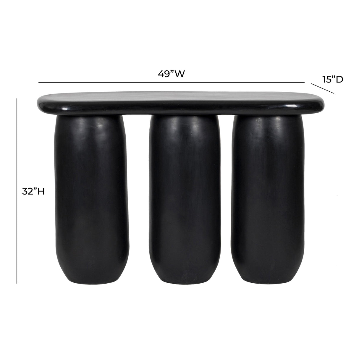 TOV Rahul 49" Textured Console Table
