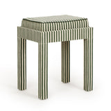 TOV Kora Cotton Jute Contract-Grade Accent Stool