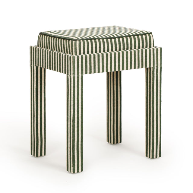 TOV Kora Cotton Jute Contract-Grade Accent Stool