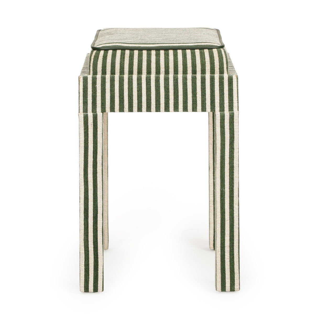 TOV Kora Cotton Jute Contract-Grade Accent Stool