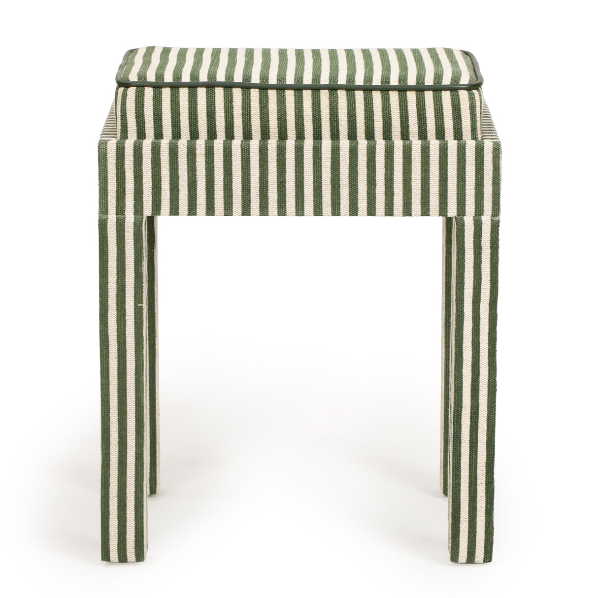 TOV Kora Cotton Jute Contract-Grade Accent Stool