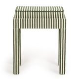 TOV Kora Green Cotton Jute Stool