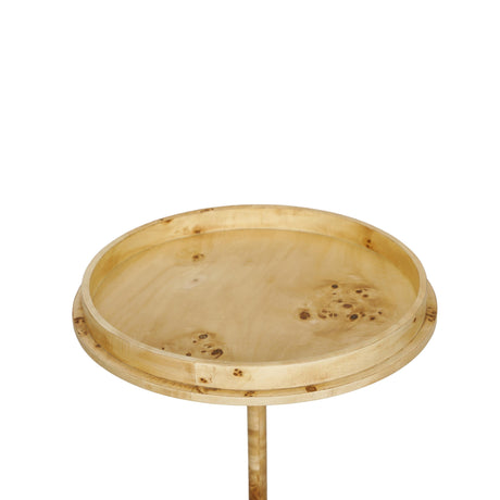 TOV Destin Natural Burl Contract-Grade Side Table