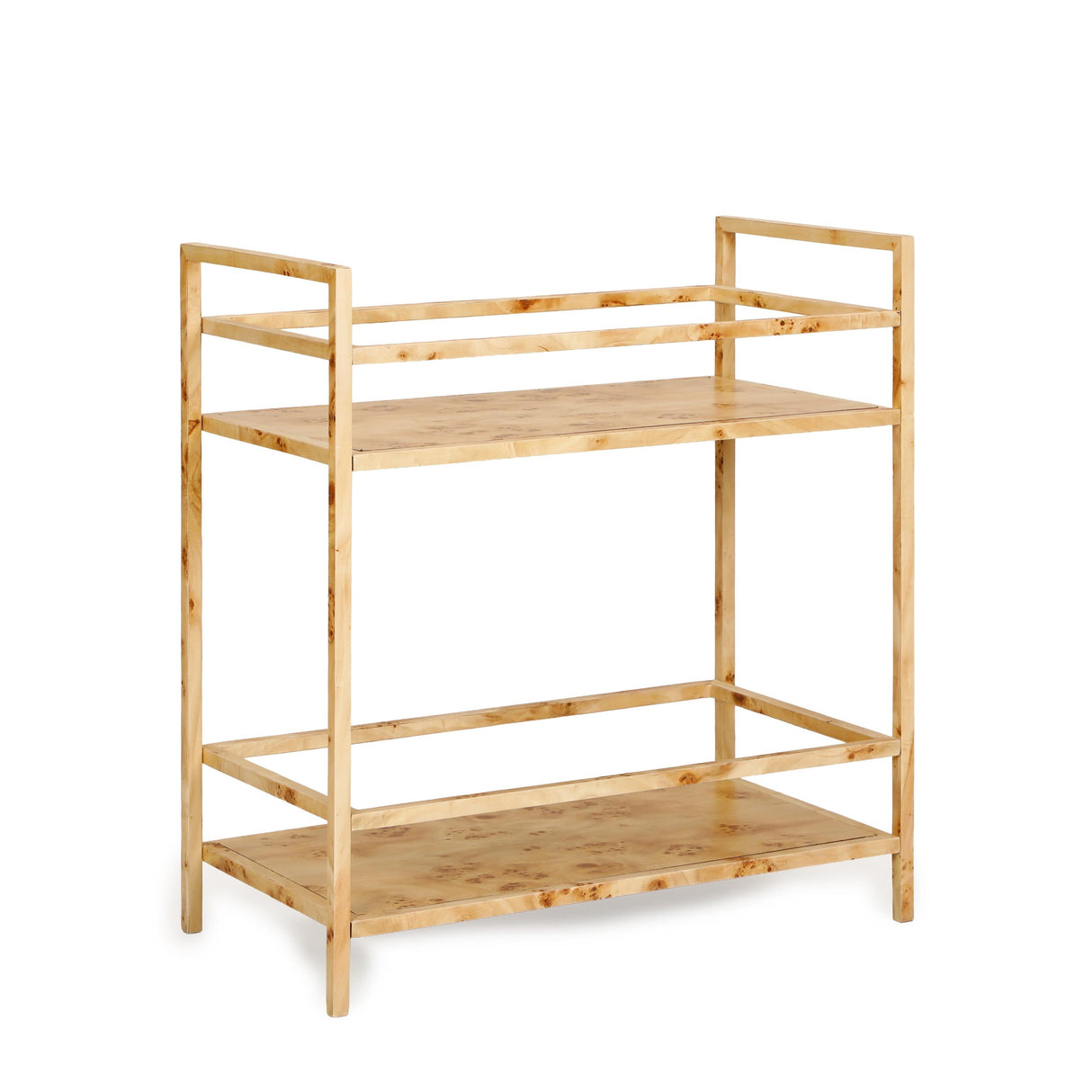 TOV Destin Natural Burl Contract-Grade Bar Cart