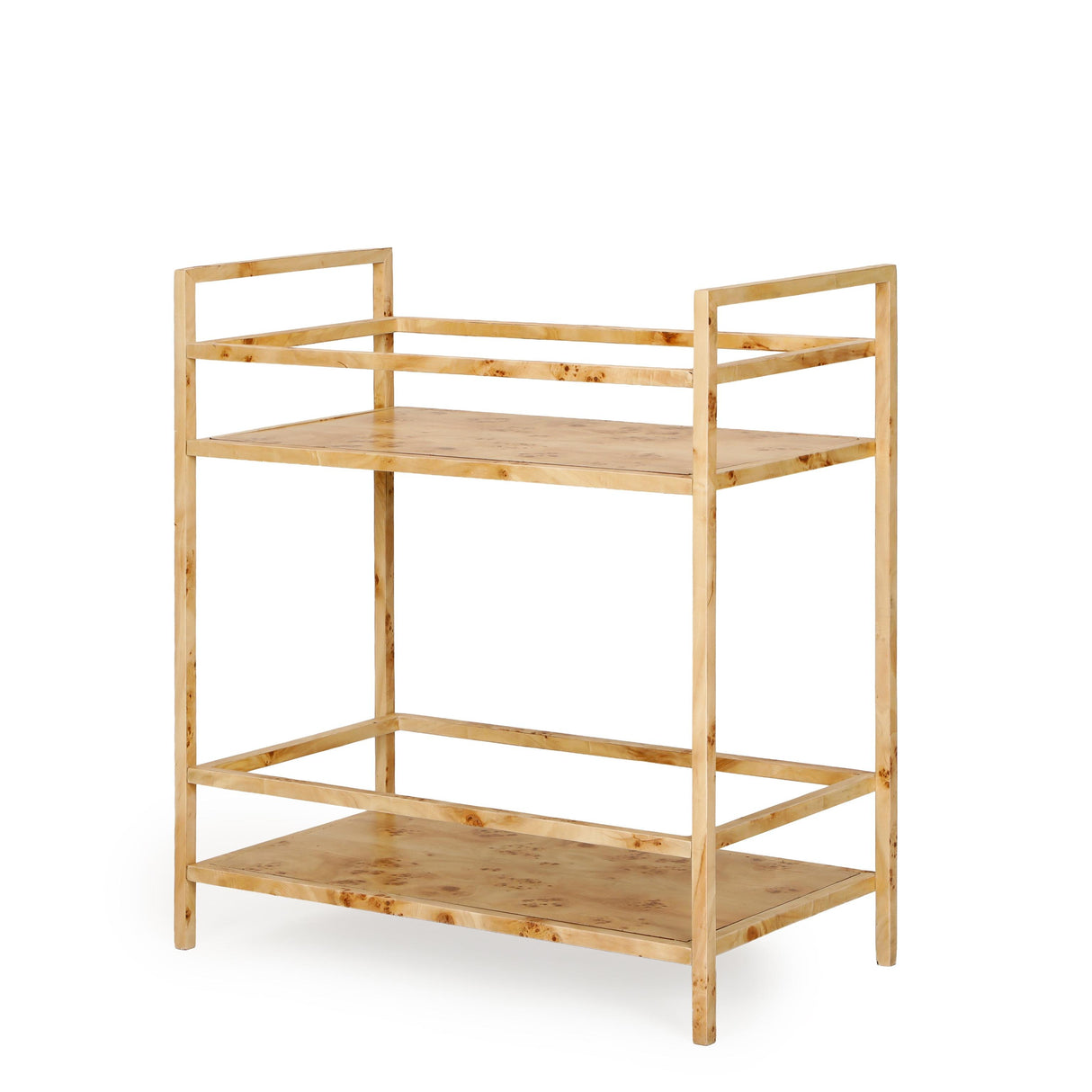 TOV Destin Natural Burl Contract-Grade Bar Cart